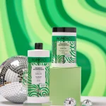 Numéro Volume Boost — szampon i maska zwiększające objętość z açaí, na zielonym falistym tle